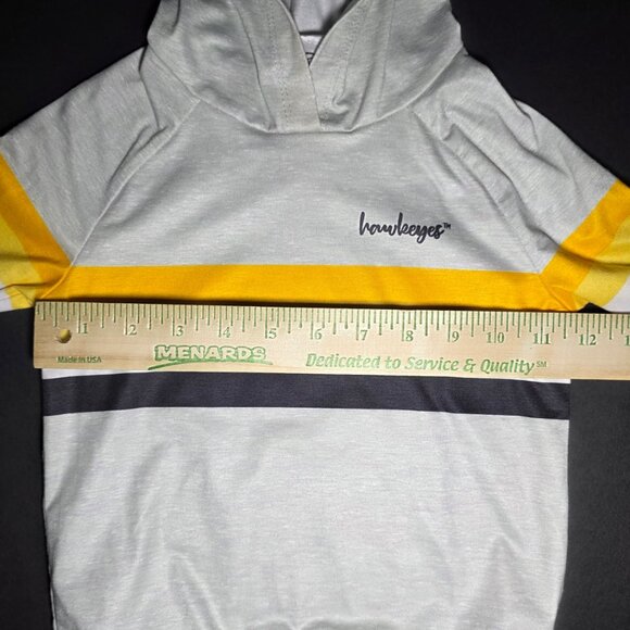 Authentic Toddler Boys Iowa Hawkeyes Black Yellow Gray Pullover Hoodie Size 2T - Picture 7 of 10